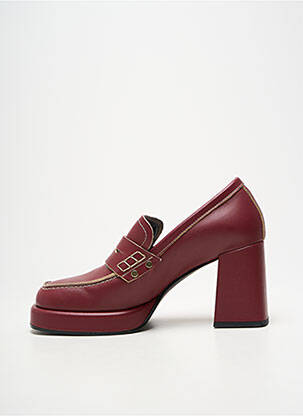 Mocassins type de semelle amortissante talon de 7 à 9cm violet JANET & JANET femme
