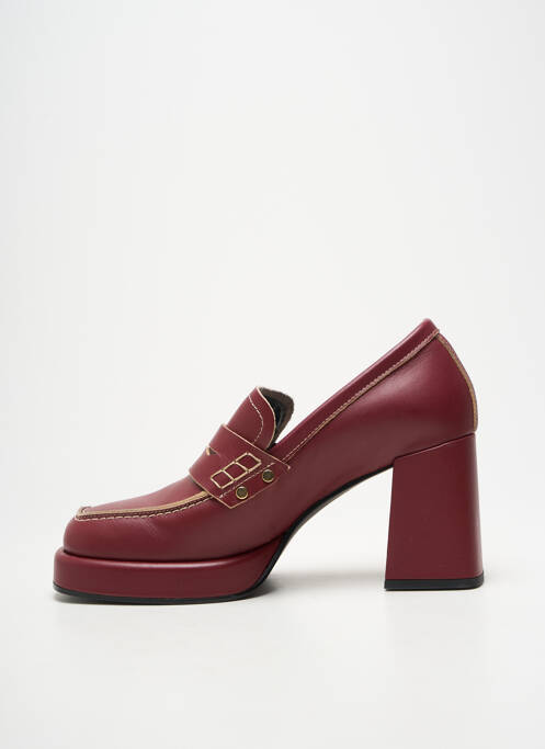 Mocassins type de semelle amortissante talon de 7 à 9cm violet JANET & JANET femme