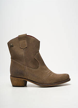 Bottines/boots bout pointu talon de 4 à 6cm marron MTNG femme