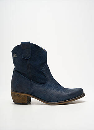 Bottines/boots bout pointu talon de 4 à 6cm bleu MTNG femme