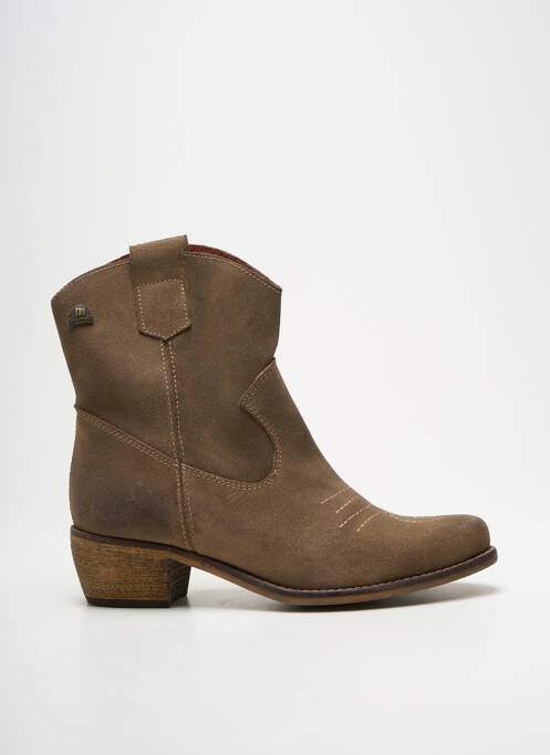 Bottines/boots bout pointu talon de 4 à 6cm marron MTNG femme