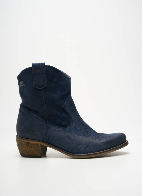 Bottines/boots bout pointu talon de 4 à 6cm bleu MTNG femme