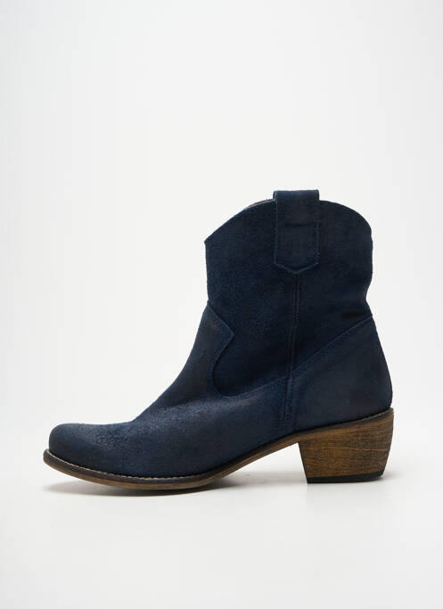 Bottines/boots bout pointu talon de 4 à 6cm bleu MTNG femme
