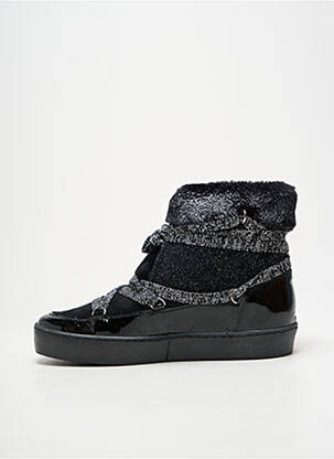Bottines/boots bout rond talon plat jusqu'à 3cm noir REQINS femme