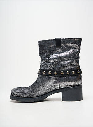 Bottines/boots talon de 4 à 6cm argent JANET SPORT femme
