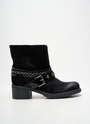 Bottines/boots matière lisse talon de 4 à 6cm noir JANET SPORT femme