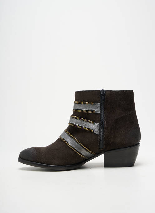 Bottines/boots bout pointu talon de 4 à 6cm marron B CONFITURE femme