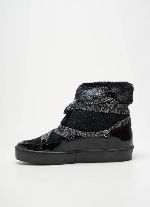 Bottines/boots bout rond talon plat jusqu'à 3cm noir REQINS femme