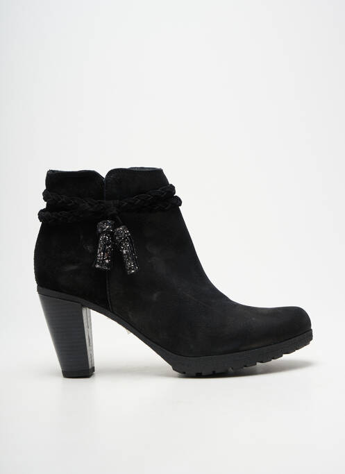 Bottines/boots cubain talon de 7 à 9cm noir REQINS femme