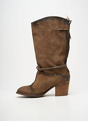Bottes cubain talon de 7 à 9cm marron DN.SIXTY SEVEN femme
