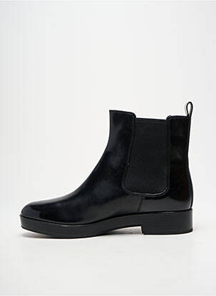 Bottines/boots matière lisse talon plat jusqu'à 3cm noir WHAT FOR femme