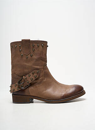 Bottines/boots talon bas talon plat jusqu'à 3cm marron B CONFITURE femme