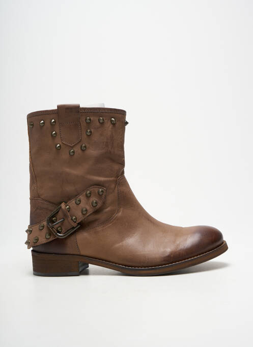 Bottines/boots talon bas talon plat jusqu'à 3cm marron B CONFITURE femme