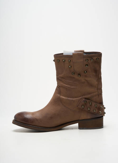 Bottines/boots talon bas talon plat jusqu'à 3cm marron B CONFITURE femme