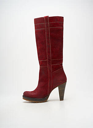 Bottes cubain talon de 7 à 9cm rouge MTNG femme