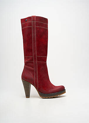 Bottes cubain talon de 7 à 9cm rouge MTNG femme