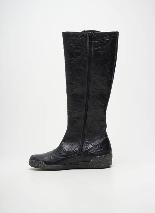 Bottes bout rond talon plat jusqu'à 3cm noir PACO VALIENTE femme