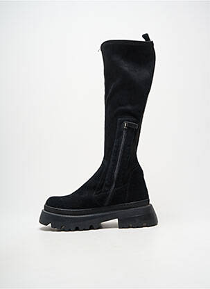 Bottes nubuck talon de 4 à 6cm noir JANET & JANET femme
