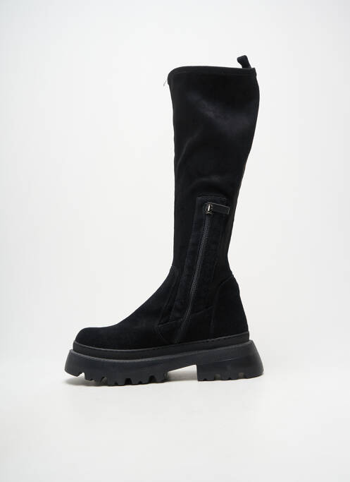 Bottes nubuck talon de 4 à 6cm noir JANET & JANET femme