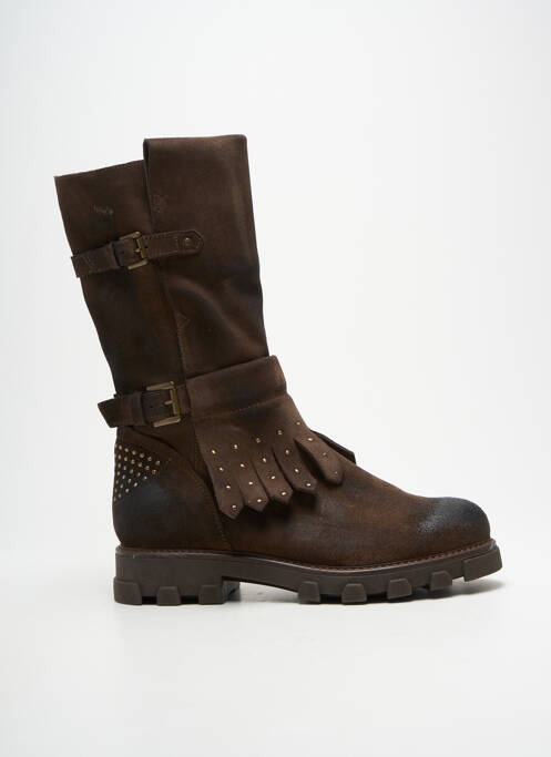 Bottines/boots talon bas talon de 4 à 6cm marron MANAS femme