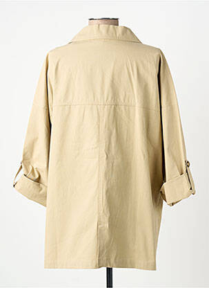 Veste casual coupe droite beige YUKA femme