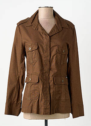 Veste casual col chemisier marron ARMOR LUX femme