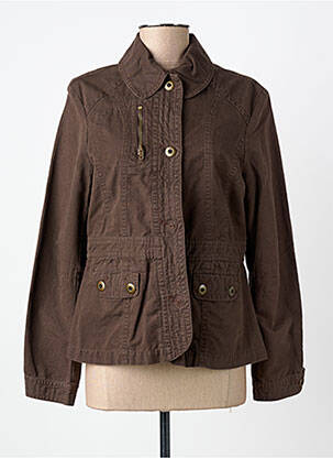 Veste casual poches marron MASSANA femme