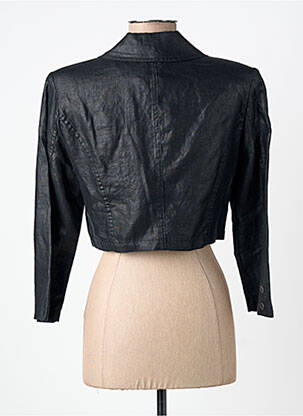 Boléro effet matière satinée noir PAUL BRIAL femme