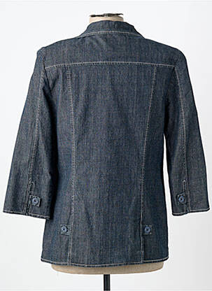 Veste casual epaulette bleu PIER BÉ femme