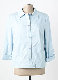 Veste casual epaulette bleu PIER BÉ femme