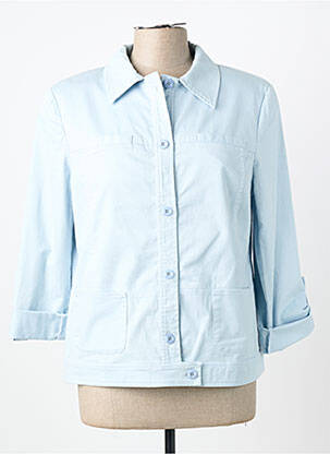 Veste casual epaulette bleu PIER BÉ femme