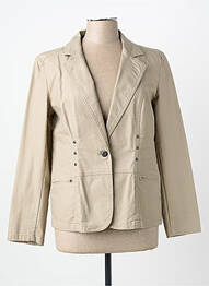 Blazer poches beige CLAUDE DE SAIVRE femme