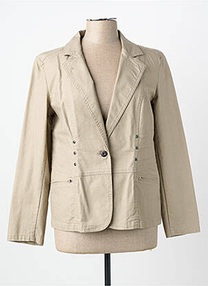 Blazer poches beige CLAUDE DE SAIVRE femme