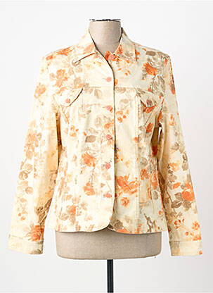 Veste casual col chemisier orange PAUL BRIAL femme