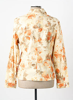 Veste casual col chemisier orange PAUL BRIAL femme