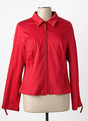 Veste casual poches rouge CARNET DE BORD femme
