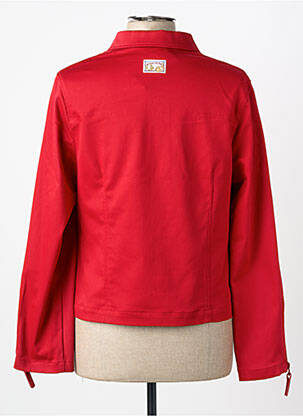 Veste casual poches rouge CARNET DE BORD femme