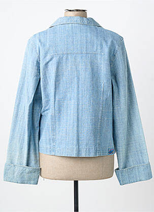 Veste casual col tailleur bleu CARNET DE BORD femme