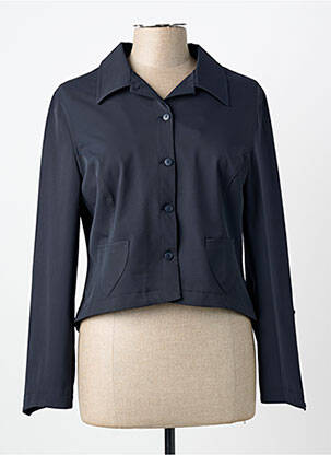 Veste casual poches bleu CARNET DE BORD femme