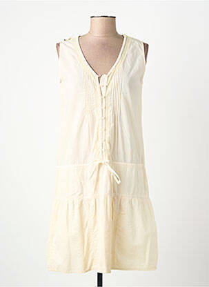 Robe mi-longue beige YERSE femme