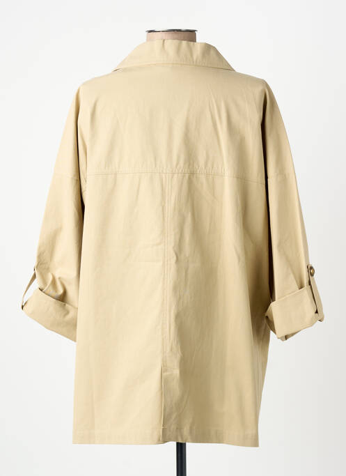 Veste casual coupe droite beige YUKA femme