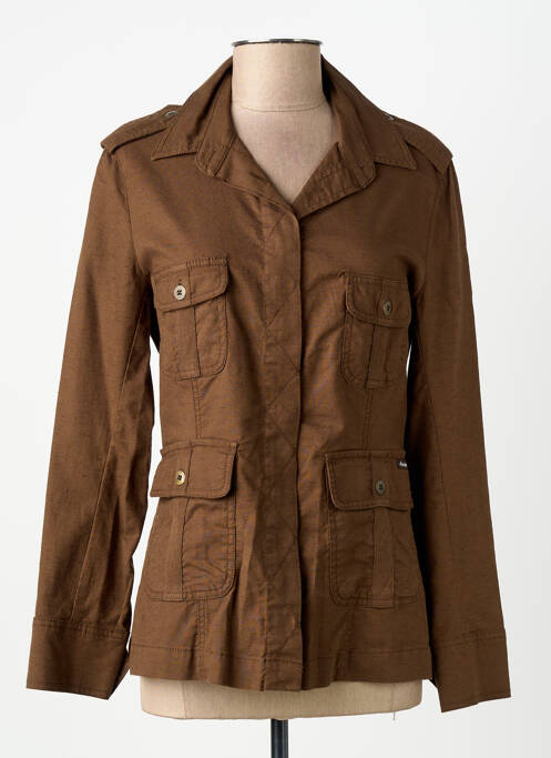 Veste casual col chemisier marron ARMOR LUX femme