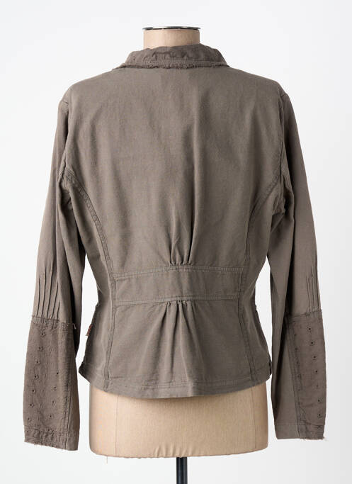 Blazer col châle marron MAE MAHE femme