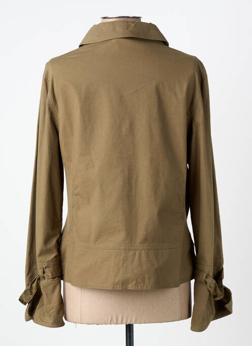 Blazer col châle vert CARNET DE BORD femme
