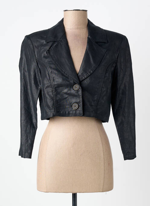 Boléro effet matière satinée noir PAUL BRIAL femme