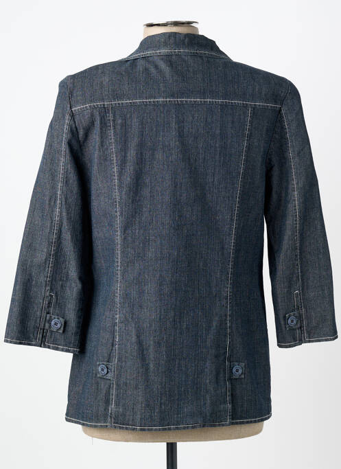 Veste casual epaulette bleu PIER BÉ femme