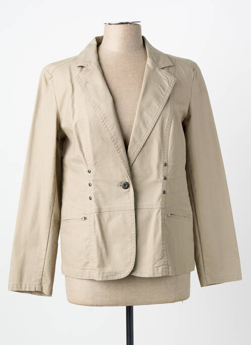 Blazer poches beige CLAUDE DE SAIVRE femme