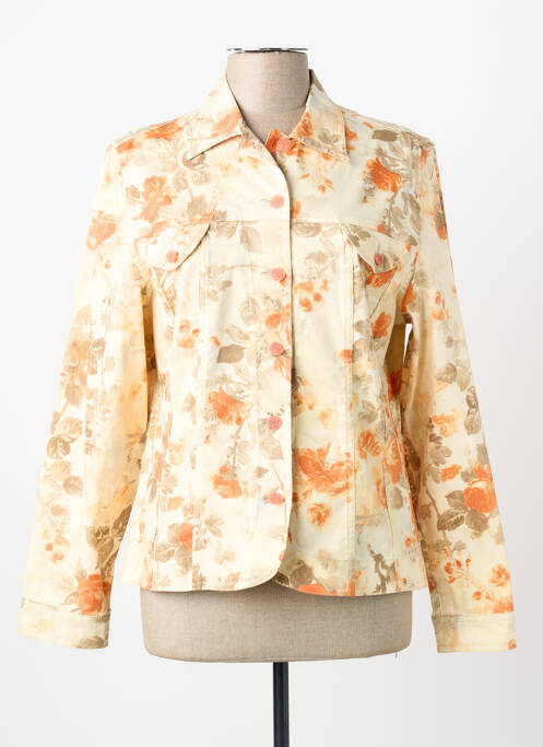 Veste casual col chemisier orange PAUL BRIAL femme