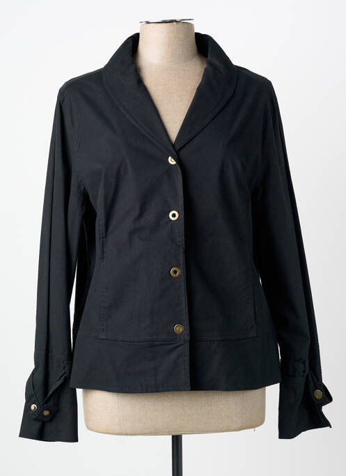 Blazer col châle noir CARNET DE BORD femme