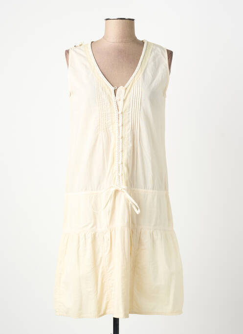 Robe mi-longue beige YERSE femme